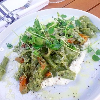 bar Vetti - Carrot top campanelle with peashoot pesto and lemony ricotta - Italian Near Me - Louisville, Kentucky bar Vetti - Carrot top campanelle with peashoot pesto and lemony ricotta - Italian Near Me - Louisville, Kentucky