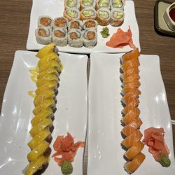 Mango Roll Special, Madison Roll Special, Sake Roll, California Roll