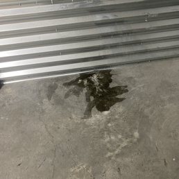 Weird stain on the floor of unit.   Management assured me that it was "nothing".