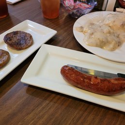Biscuits and gravy with sausage