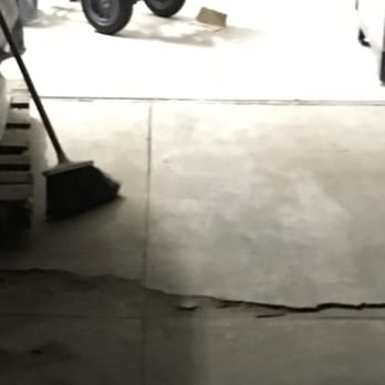 CA Resurfacing - before - upper half is garage area, bottom driveway - Flooring Near Me - Orange, California