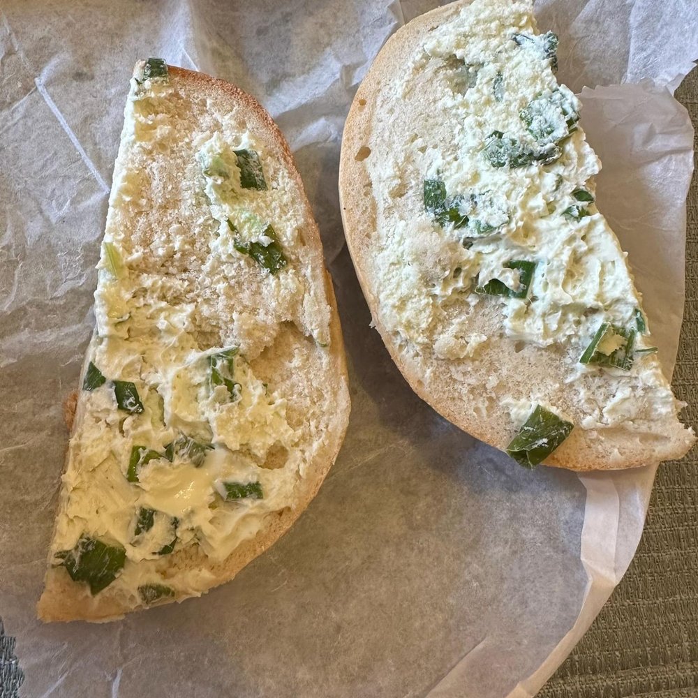 Bagel Boy - Bagel with scallion cream cheese - Bagels Near Me - Brooklyn, New York Bagel Boy - Bagel with scallion cream cheese - Bagels Near Me - Brooklyn, New York