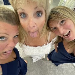 My aunt, my grandma (The bride) and my mom