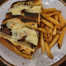Burnt cheese steak sandwich Burnt cheese steak sandwich