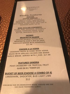 Menu photo 6 Copperhead Grille Bethlehem, PA