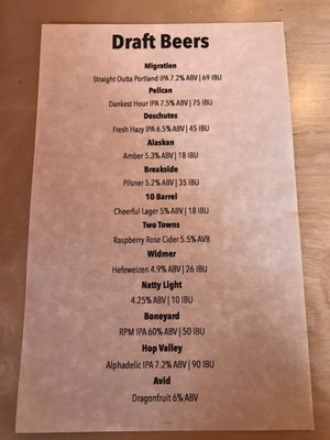 Menu photo 2 Cheerful Bullpen Portland, OR