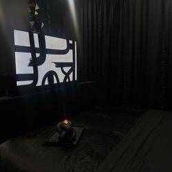 Pina Luxury - Black tv lift fireplace bed frame