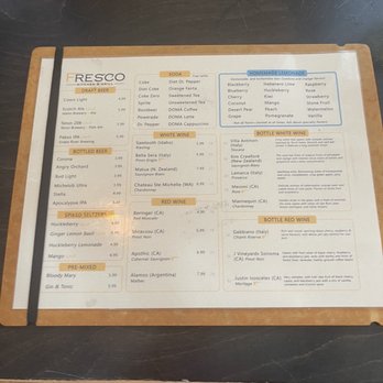 Fresco Kitchen & Grill - Menu 1 - Pizza Near Me - Rexburg, Idaho