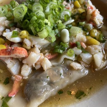 Marrow - Lobster Dumplings - New American Near Me - Detroit, Michigan Marrow - Lobster Dumplings - New American Near Me - Detroit, Michigan
