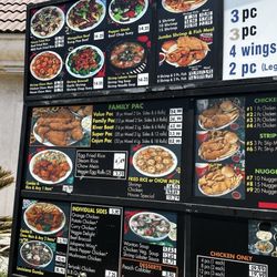 Louisiana Fried Chicken - 1 of 2 their drive thru menu as of 5-31-25
