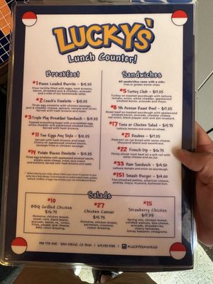 Menu photo 6 Lucky's Lunch Counter San Diego, CA Menu photo 6 Lucky's Lunch Counter San Diego, CA
