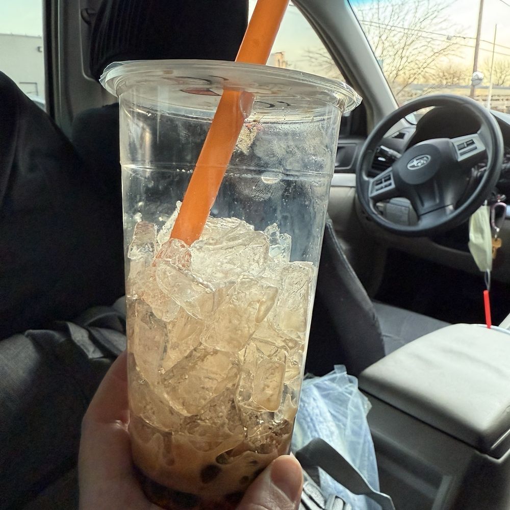 80% ice, 20% actual boba tea 80% ice, 20% actual boba tea