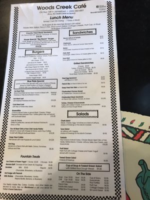 Menu photo 7 Woods Creek Cafe Jamestown, CA Menu photo 7 Woods Creek Cafe Jamestown, CA