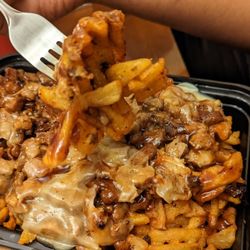 Novelty Eats - BBQ roasted pork & pepperjack loaded fries...not on the menu yet but available for order