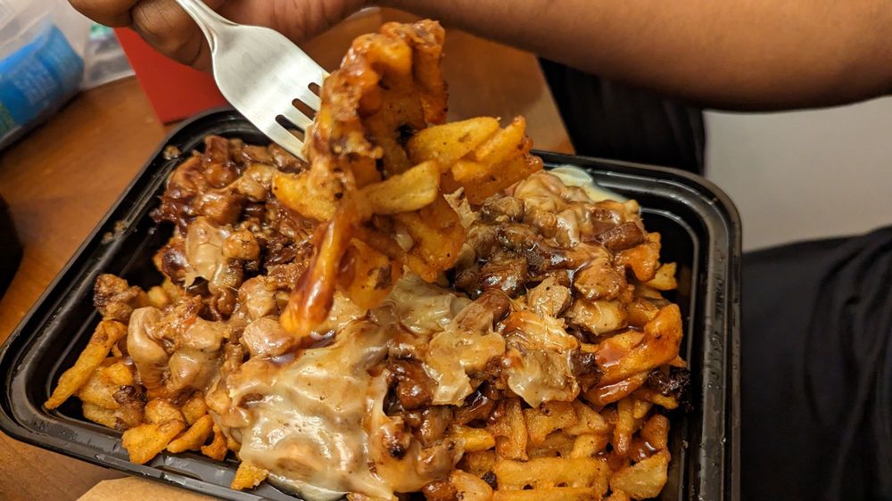 Novelty Eats - BBQ roasted pork & pepperjack loaded fries...not on the menu yet but available for order - waffles, food - Comfort Food Near Me - Bronx, New York Novelty Eats - BBQ roasted pork & pepperjack loaded fries...not on the menu yet but available for order - waffles, food - Comfort Food Near Me - Bronx, New York