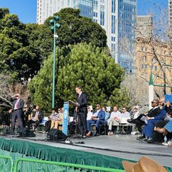 Yerba Buena Gardens - Interfaith commemoration at Yerba Buena Park~Dr. Gina Fromer, Minister Marvin K. White, the Glide Ensemble and other speakers. {1/19/2026}