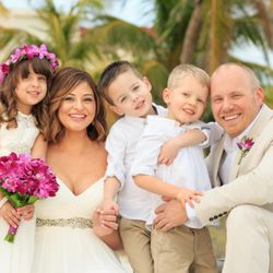 Family vow renewal on Sanibel Island