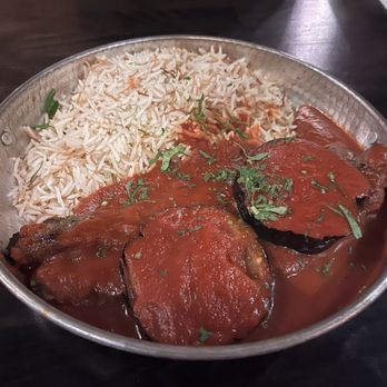 Laila Restaurant - Eggplant and kebab - Mediterranean Near Me - Brooklyn, New York