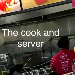 Server and cook
