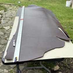 Tandy Leather Factory - Side of chestnut leather