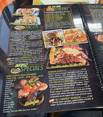 Menu photo 1 El Jaripeo Canton, OH
