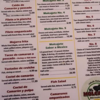 El Molcajete - Menu - Mexican Near Me - Valley Mills, Texas El Molcajete - Menu - Mexican Near Me - Valley Mills, Texas
