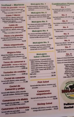 Menu photo 2 El Molcajete Valley Mills, TX Menu photo 2 El Molcajete Valley Mills, TX