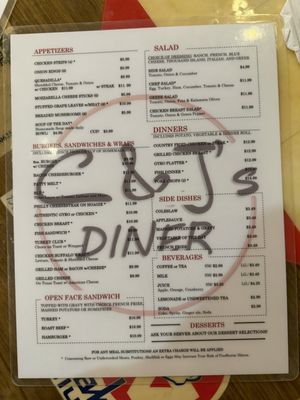 Menu photo 2 C&J's Diner Medina, OH