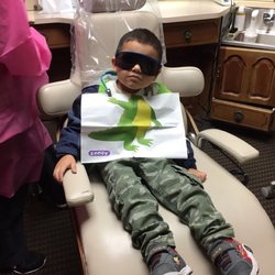 Gagan Kohli DDS - Newark Family Dental - Getting ready for his cleaning
