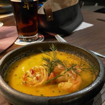 Restaurant Helmerhof - Tiger Prawns in drinkable sauce - Bavarian Near Me - Schwangau, BY Restaurant Helmerhof - Tiger Prawns in drinkable sauce - Bavarian Near Me - Schwangau, BY
