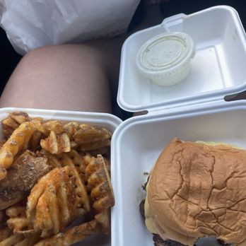 Bad Jimmy's - Waffle fries, homemade ranch, and a double burger. - Burgers Near Me - Phoenix, Arizona