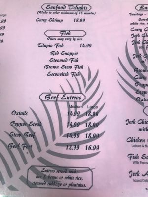 Menu photo 1 Island Delights Caribbean Restaurant Winchester, VA