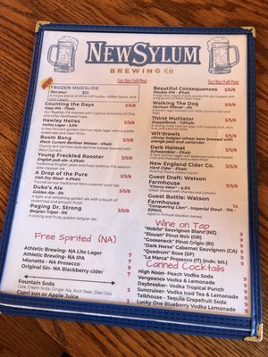 Menu photo 2 NewSylum Brewing Newtown, CT