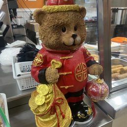 The bear at the register The bear at the register