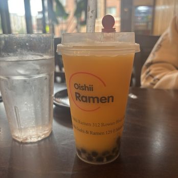 Oishii Ramen - Mango bubble tea type drink - Ramen Near Me - Glassboro, New Jersey Oishii Ramen - Mango bubble tea type drink - Ramen Near Me - Glassboro, New Jersey