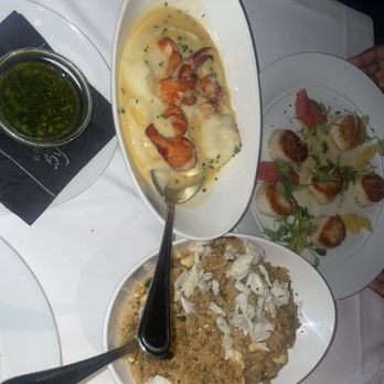 Eddie V's Prime Seafood - Lobster mash potatoes, crab fried rice and scallops - Seafood Near Me - Paramus, New Jersey Eddie V's Prime Seafood - Lobster mash potatoes, crab fried rice and scallops - Seafood Near Me - Paramus, New Jersey