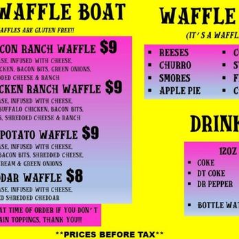 Waffles N Stuff - Flavors subject to change. We are adding new exciting items very soon. - Food Trucks Near Me Waffles N Stuff - Flavors subject to change. We are adding new exciting items very soon. - Food Trucks Near Me