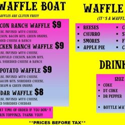 Waffles N Stuff - Flavors subject to change. We are adding new exciting items very soon.