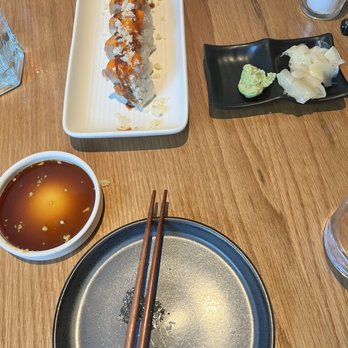 Bamboo Sushi - Sushi roll the one with spicy tuna and eel sauce and tempura bits - Sushi Bars Near Me - Seattle, Washington Bamboo Sushi - Sushi roll the one with spicy tuna and eel sauce and tempura bits - Sushi Bars Near Me - Seattle, Washington