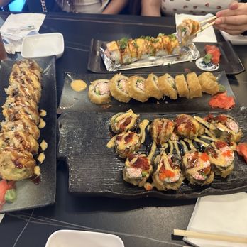 Kimono Sushi - Lion king sushi roll, deed fried california roll,philadelphia sushi, shrimp tempura roll . - Sushi Bars Near Me - Tracy, California Kimono Sushi - Lion king sushi roll, deed fried california roll,philadelphia sushi, shrimp tempura roll . - Sushi Bars Near Me - Tracy, California
