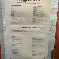 Friggitoria - Menu March 18.2026