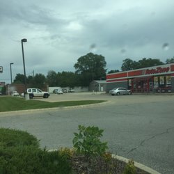AutoZone Auto Parts - Here's the parking lot I couldn't park in..