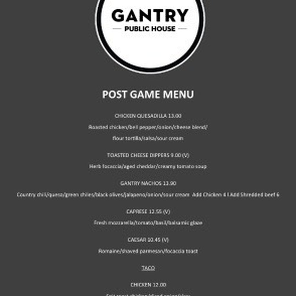 Gantry Public House - Menu! - New American Near Me - Seattle, Washington Gantry Public House - Menu! - New American Near Me - Seattle, Washington
