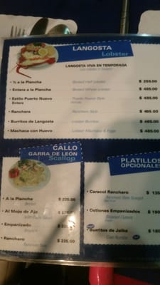 Menu photo 6 Mariscos Bahia de Ensenada Ensenada, BCN