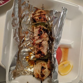 The Patio - You get two skewers with the chicken kabobs. Save it for tomorrow unless you are really hungry. - Barbeque Near Me - Darien, Illinois The Patio - You get two skewers with the chicken kabobs. Save it for tomorrow unless you are really hungry. - Barbeque Near Me - Darien, Illinois