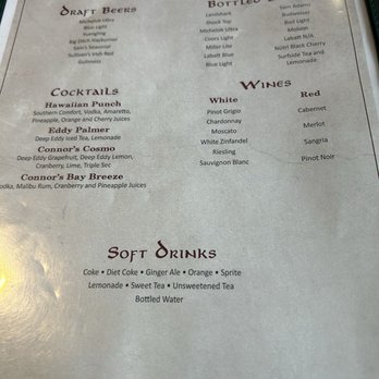 Connor's Restaurant - Menu - American Near Me - Buffalo, New York