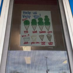 Golick's Dairy Bar - Scoop sizes and cones choices