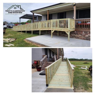 Troy’s Carpentry And Roofing Logo