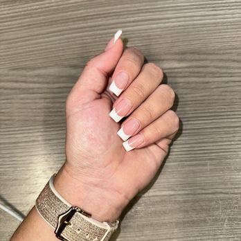 LV Nails & Spa - Gel X with Deep French tip - Nail Salons Near Me - Henderson, Nevada LV Nails & Spa - Gel X with Deep French tip - Nail Salons Near Me - Henderson, Nevada