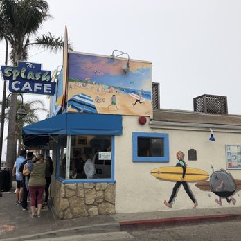 Splash Cafe - Exterior- always busy with a line out the door - American Near Me - Pismo Beach, California